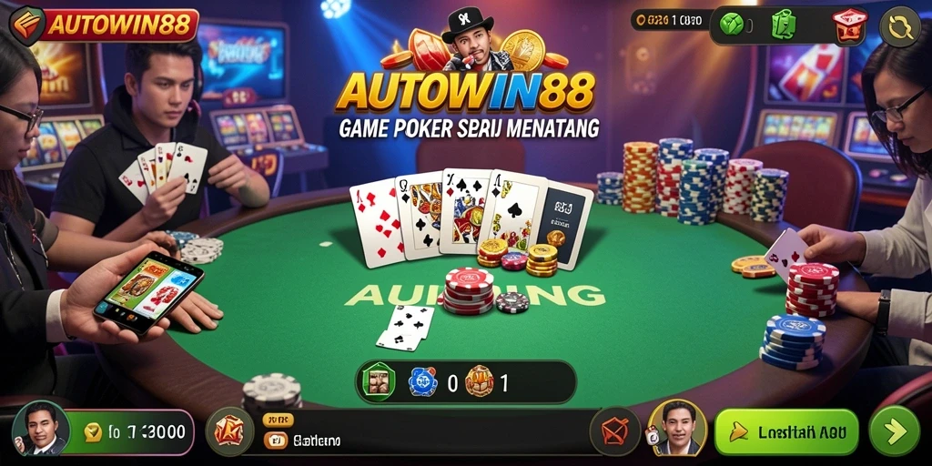 Tampilan gameplay seru di AUTOWIN88 dengan aksi Poker yang mendebarkan.