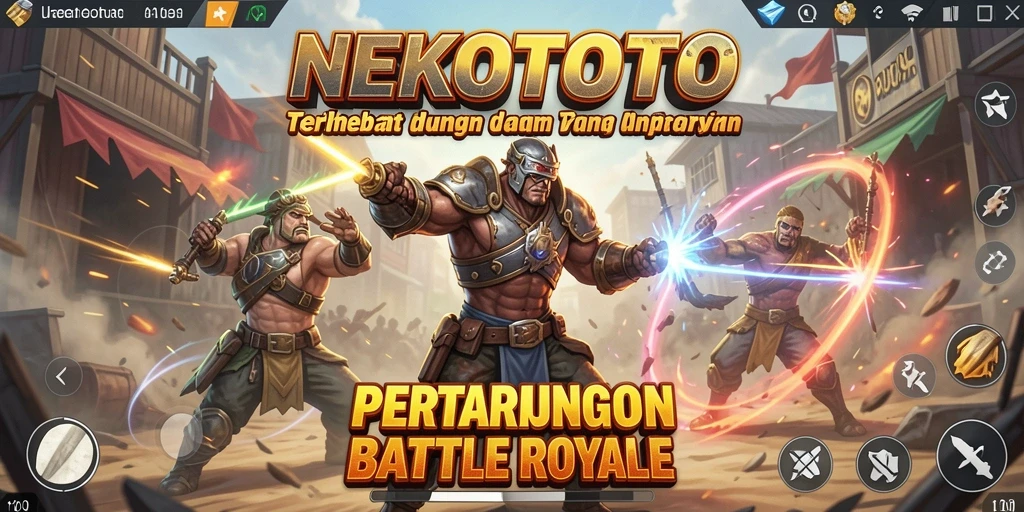 Gameplay seru NEKOTOTO dalam pertempuran Battle Royale.